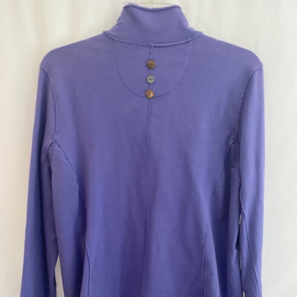 White Lotus Lifestyle Purple Long Sleeve Button Down Jacket Pockets Large - Picture 9 of 16